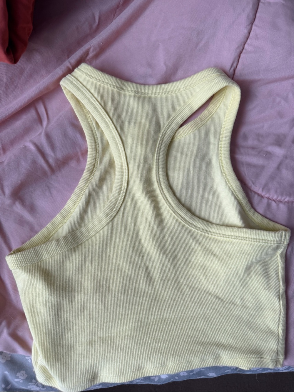 ALO Yoga Ribbed Cropped Tank - Sunshine - Picture 3 of 3